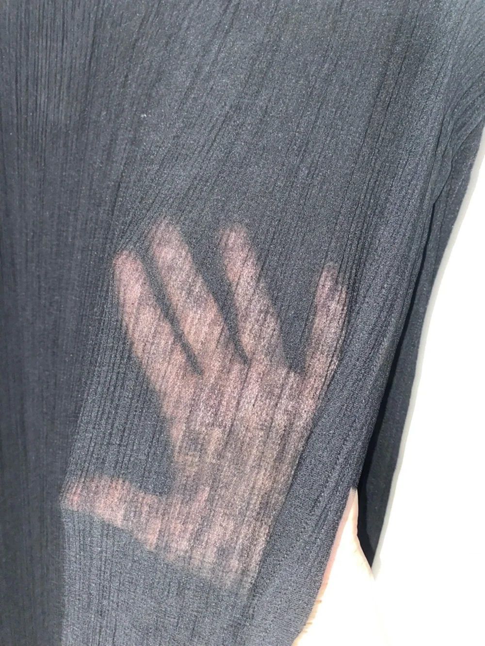 Nova Swim Sheer Black Ribbed Beach Maxi Skirt, Swim Coverup